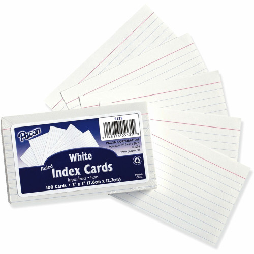 Pacon Ruled Index Cards (5135)