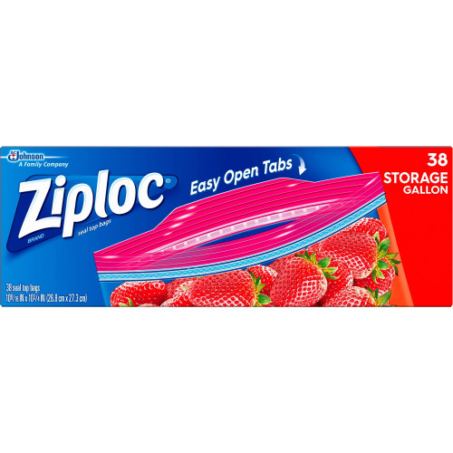 Ziploc Double Zipper Gallon Storage Bags (665016CT)