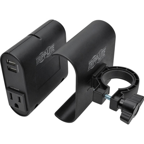 Tripp Lite AC/USB Charging Clip for Display Mounts w/ 2 USB Ports & 2 5-15R (DMACUSB)