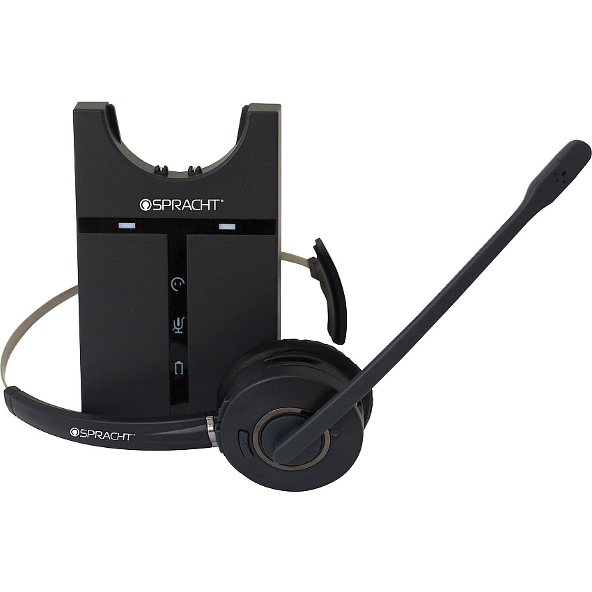 Spracht ZUM Maestro USB Headset Mono - Wireless - DECT 6.0 - 350 ft - 32 Ohm - 300 Hz to 3.40 kHz - Over-the-head - Monaural - Supra-aural - Noise Canceling (HS3010)