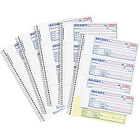 Adams Spiral 2-part Money/Rent Receipt Book 200 Sheet(s) - Spiral Bound - 2 Part - 2.75