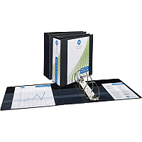 Avery&reg; Durable View Binders - EZD Rings 4" Binder Capacity - Letter - 8 1/2" x 11" Sheet Size - 780 Sheet Capacity - 3 Ring(s) - Fastener(s): D-Ring - Pocket(s): 4, Internal - Poly - Black - Recycled - Easy Insert Spine, Exposed Rivet, Gap-f (09800BD)