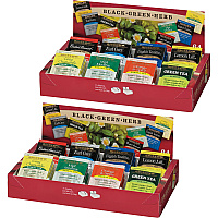 Bigelow&reg; Assorted Flavor Herbal Tea, Black Tea, Green Tea Bag Herbal Tea, Black Tea, Green Tea - 64/Box - 2 / Bundle (10568BD)