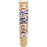 Genuine Joe 16 oz Rippled Hot Cups 16 fl oz - Brown - Hot Drink, Hot Drink, Beverage - 25/Pack - 5 / Bundle (GJO11257BD)