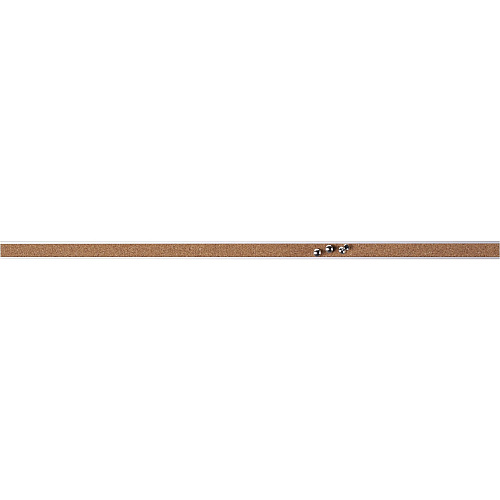 Lorell Cork Strip Bulletin Bars 48" Board Width - Cork Surface - Self-healing, Fade Resistant, Self-sealing - Anodized Aluminum Frame - 3 / Bundle (LLR49535BD)