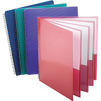 Oxford Letter Pocket Folder 8 1/2" x 11" - 200 Sheets Capacity - 8 Pocket(s) - Poly - Assorted - 5 / Bundle (5740404BD)