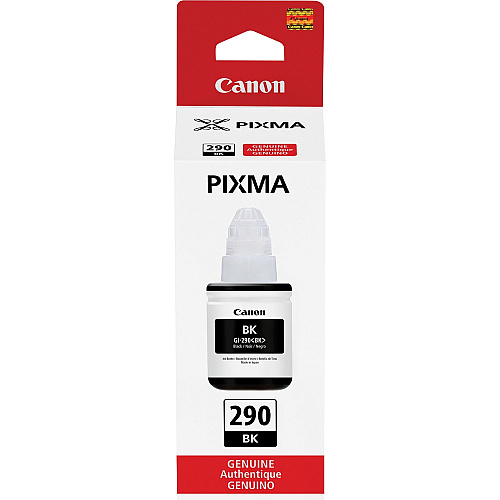 Canon PIXMA GI-290 Ink Bottle Inkjet - Black - 6000 Pages - 135 mL - 1 Each (GI290BK)