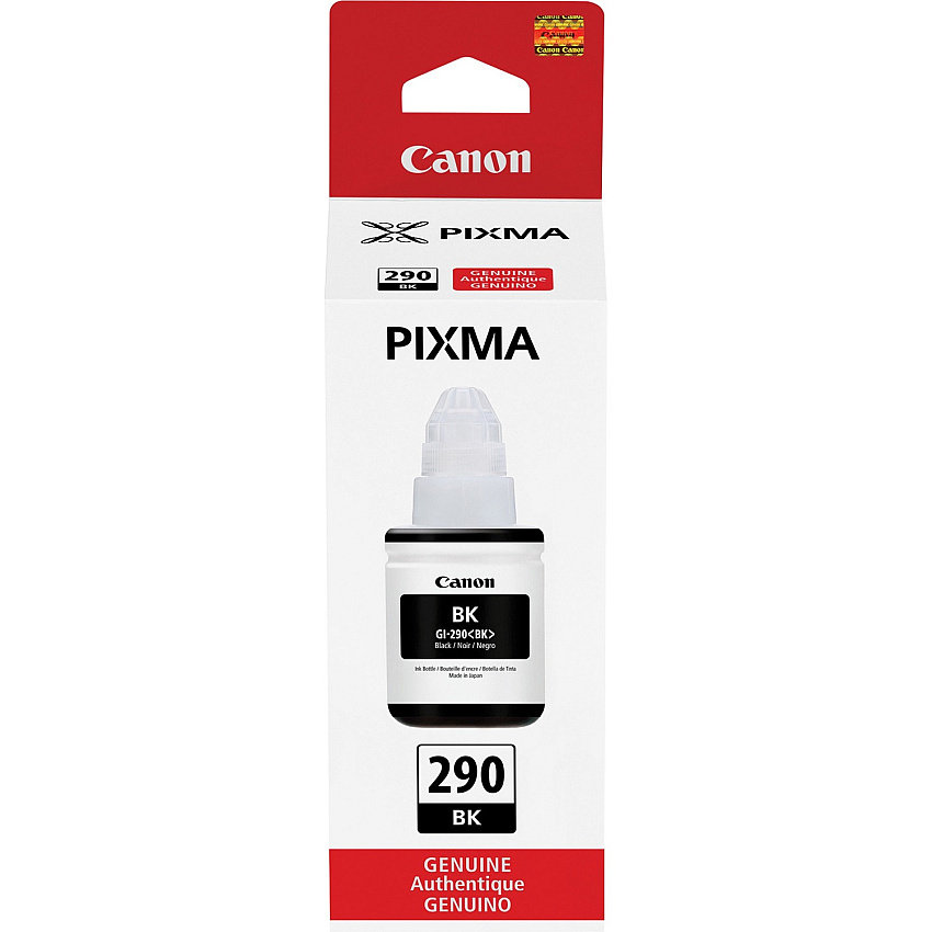 Canon PIXMA GI-290 Ink Bottle Inkjet - Black - 6000 Pages - 135 mL - 1 Each (GI290BK)