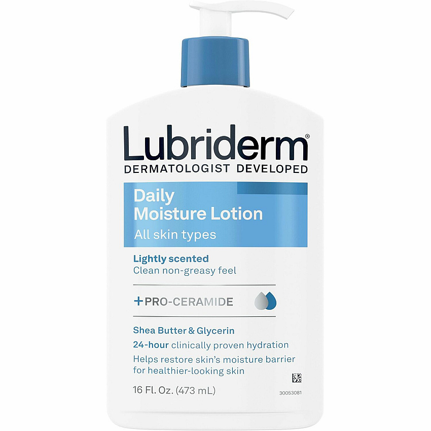 Lubriderm Daily Moisture Lotion Lotion - 16 fl oz - For Dry Skin - Applicable on Body - Body, Face, Skin - Moisturising, Lightweight, Absorbs Quickly, Paraben-free, Phthalates-free, Dye-free - 1 Each (48305)