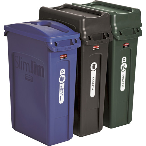 Rubbermaid 1998897 Slim Jim Recycling Container