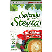 Splenda Naturals Stevia Sweetener Stevia Flavor - Natural Sweetener - 140/Box (00232)