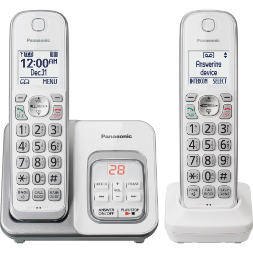Panasonic KX-TGD532W DECT 6.0 1.93 GHz Cordless Phone - White