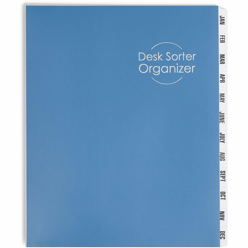 Smead Letter Recycled Organizer Folder 8 1/2" x 11" - 12 Divider(s) - Blue - 35% Recycled - 1 Each (89286)