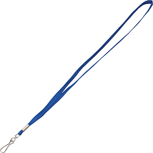 Advantus Metal Clasp Lanyard 36" Length - Blue - Woven, Metal - 100 / Box (97129)