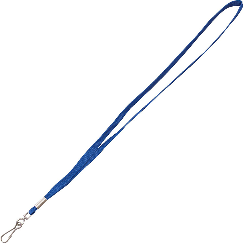 Advantus Metal Clasp Lanyard 36" Length - Blue - Woven, Metal - 100 / Box (97129)
