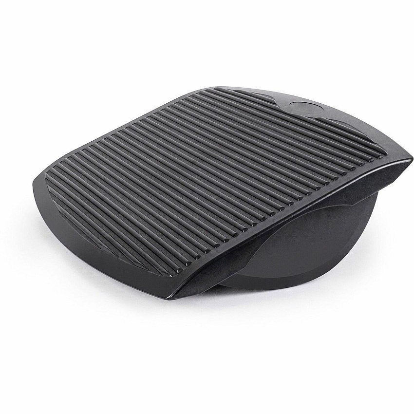 Lorell Ergonomic Rocking Footrest Black - Rubber, Plastic - 1 Each (LLR62880)