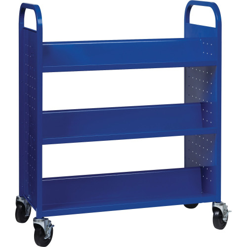 Lorell Double-sided Book Cart (99932)