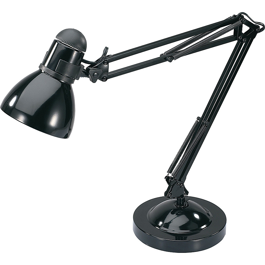 Lorell Architect LED Desk Lamp with Clamp 10 W LED Bulb - Desk Mountable - Black - for Desk, Table (LLR99954)