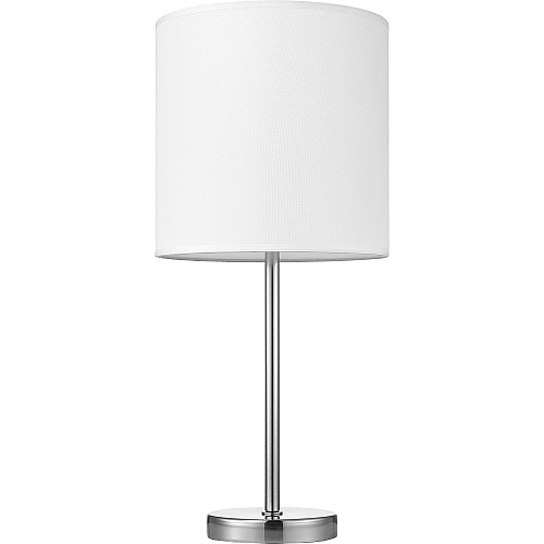 Lorell LED Contemporary Table Lamp 22" Height x 10" Width - 10 W LED Bulb - Brushed Nickel - Desk Mountable - Silver - for Table, Desk (LLR99966)