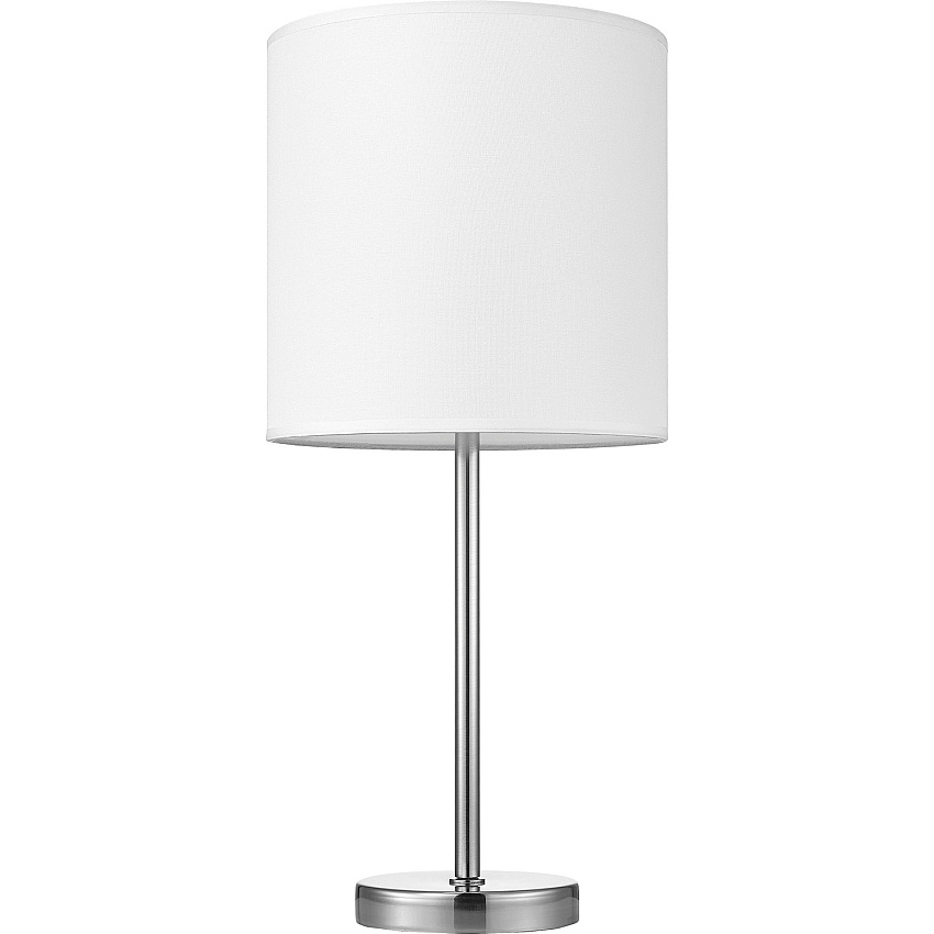 Lorell LED Contemporary Table Lamp 22" Height x 10" Width - 10 W LED Bulb - Brushed Nickel - Desk Mountable - Silver - for Table, Desk (LLR99966)