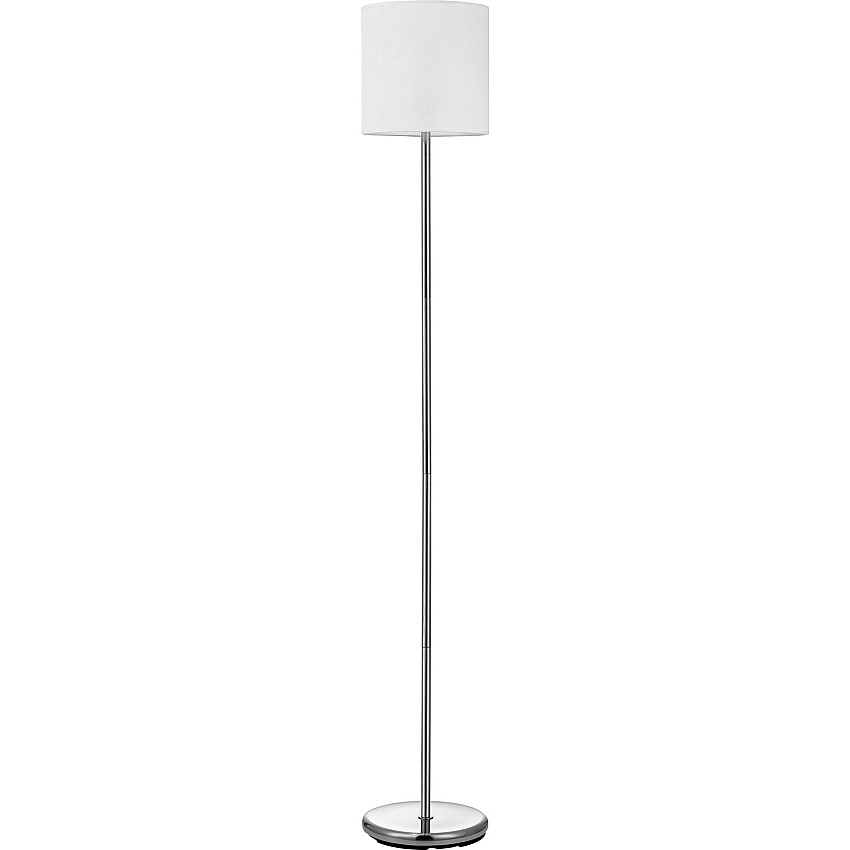 Lorell LED Contemporary Floor Lamp 65" Height x 12" Width - 10 W LED Bulb - Brushed Nickel - Floor-mountable - Silver - for Living Room, Office, Lobby (LLR99967)