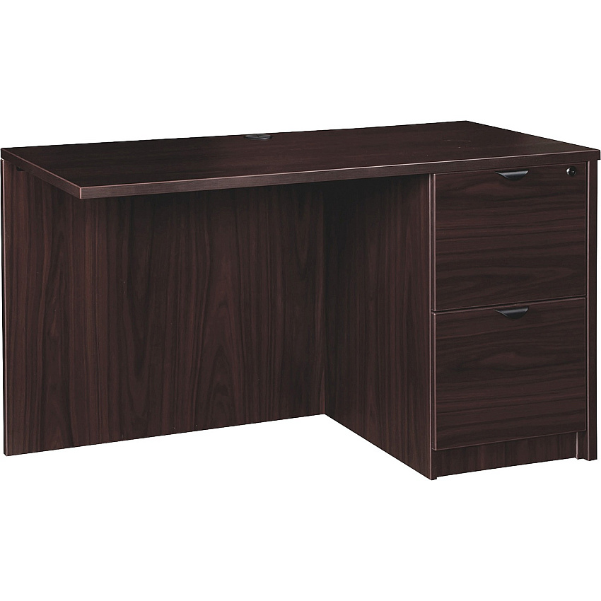 Lorell Prominence 2.0 Right Return 29" Height x 42" Width x 24" Depth, x 1" Thickness Top - 2 x File Drawer(s) - Band Edge - Material: Particleboard - Finish: Laminate (LLRPR2442RES)