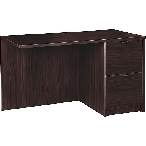 Lorell Prominence 2.0 Right Return 29" Height x 48" Width x 24" Depth, x 1" Thickness Top - 2 x File Drawer(s) - Band Edge - Material: Particleboard - Finish: Espresso Laminate, Thermofused Melamine (TFM) (LLRPR2448RES)
