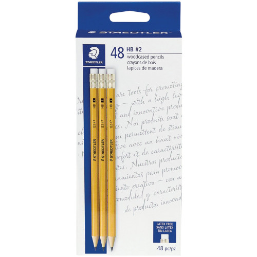 Staedtler Pre-sharpened No. 2 Pencils (13247C48A6TH)