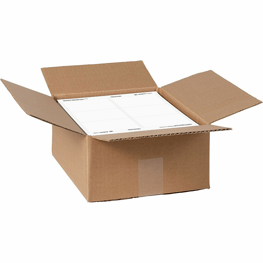 Avery&reg; Shipping Address Labels, Full Sheet Labels, Permanent, 500 Labels x 8 1/2" Width x 11" Length - Full Sheet - Permanent Adhesive - Laser - Matte - White - Paper - Permanent Adhesive, Stick & Stay, Jam-free, Smudge Resistant, Customizable (91200)
