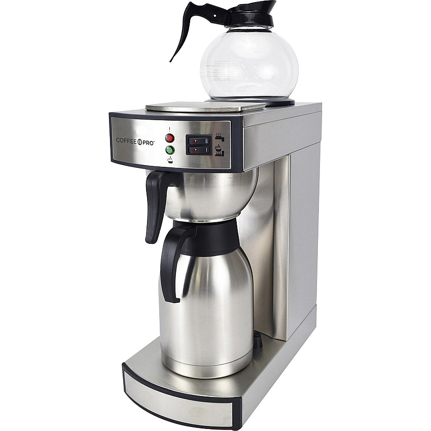 Coffee Pro Commercial Coffeemaker 2.32 quart - Stainless Steel - Stainless Steel Body (CPRLT)