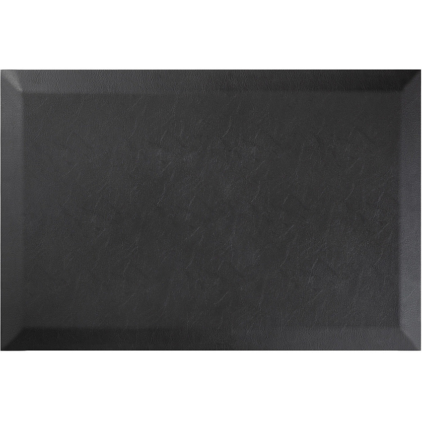 Deflecto Anti-fatigue Standing Mat Floor - 24" Length x 18" Width x 0.750" Thickness - Rectangular - Black - 1 Each (AF1824PU)