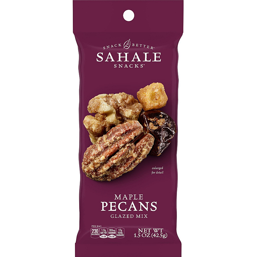 Sahale Snacks Glazed Pecans Snack Mix Gluten-free, Individually Wrapped, Non-GMO, No Artificial Color, No Artificial Flavor, Preservative-free - Assorted - 1.50 oz - 18 / Carton (900018)