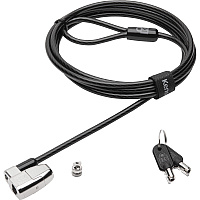 Kensington ClickSafe 2.0 Keyed Laptop Lock 6 ft Cable - Keyed Lock - Black - Carbon Steel - For Notebook (64435)