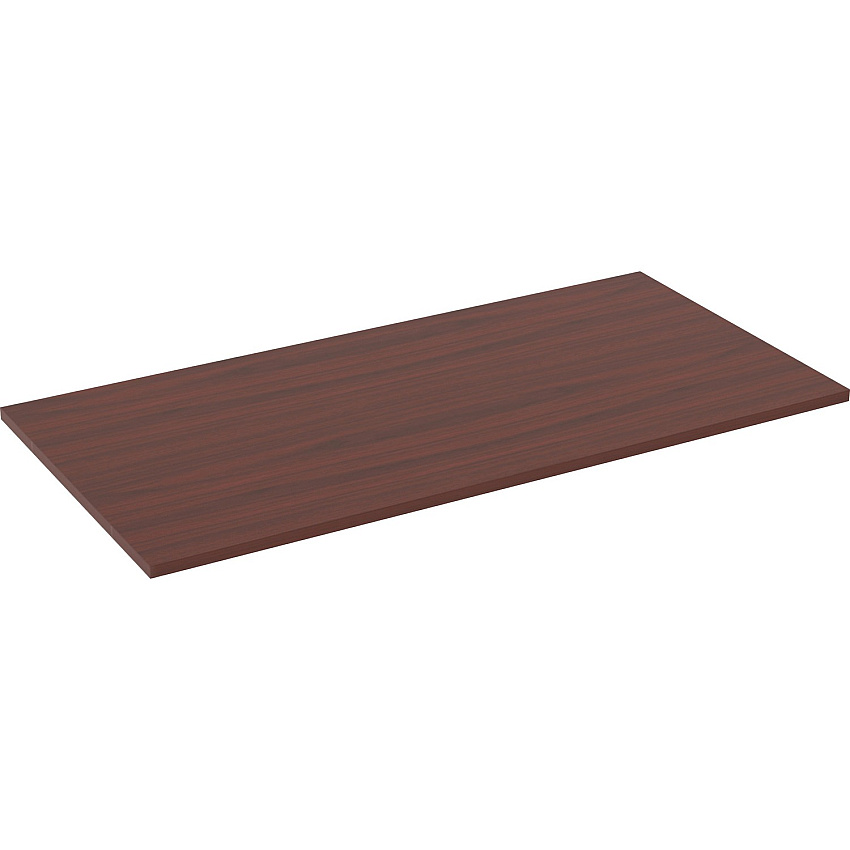 Lorell Relevance Series Tabletop 59.9" Width x 29.5" Depth x 1" Thickness Table Top - Straight Edge - Finish: Mahogany, Laminate (LLR16200)