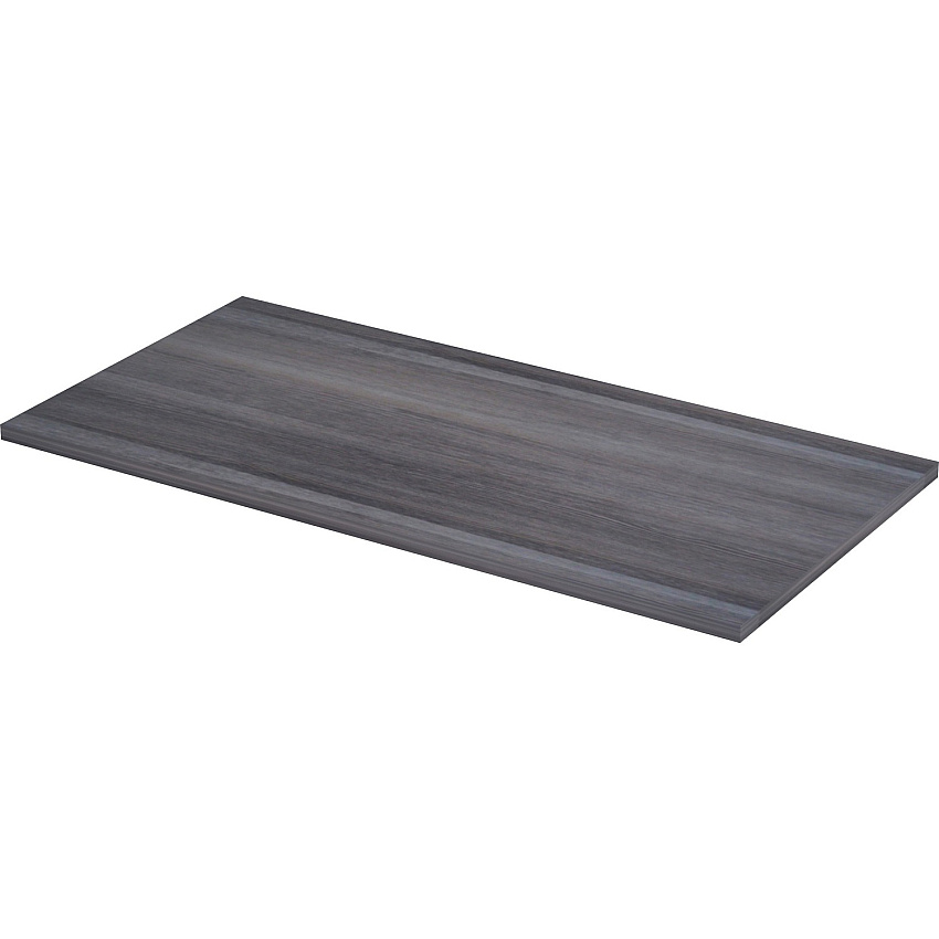 Lorell Relevance Series Tabletop 47.6" Width x 23.6" Depth x 1" Thickness Table Top - Straight Edge - Finish: Charcoal, Laminate (LLR16203)