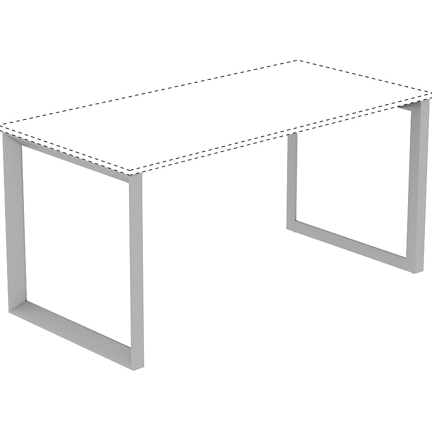 Lorell Relevance Series Desk-height Side Leg Frame 29.1" Height x 28.5" Width - Finish: Silver (LLR16205)