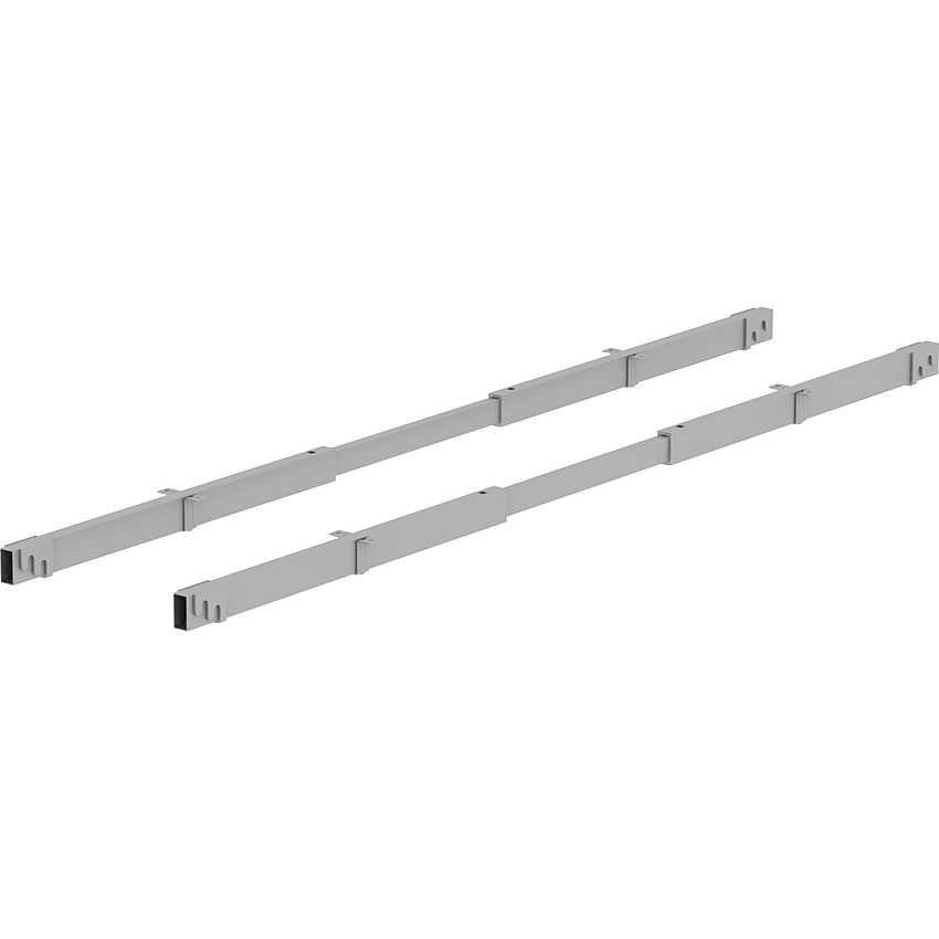 Lorell Adjustable Crossbar Set 67" Width - Silver - 2 / Set (LLR16208)