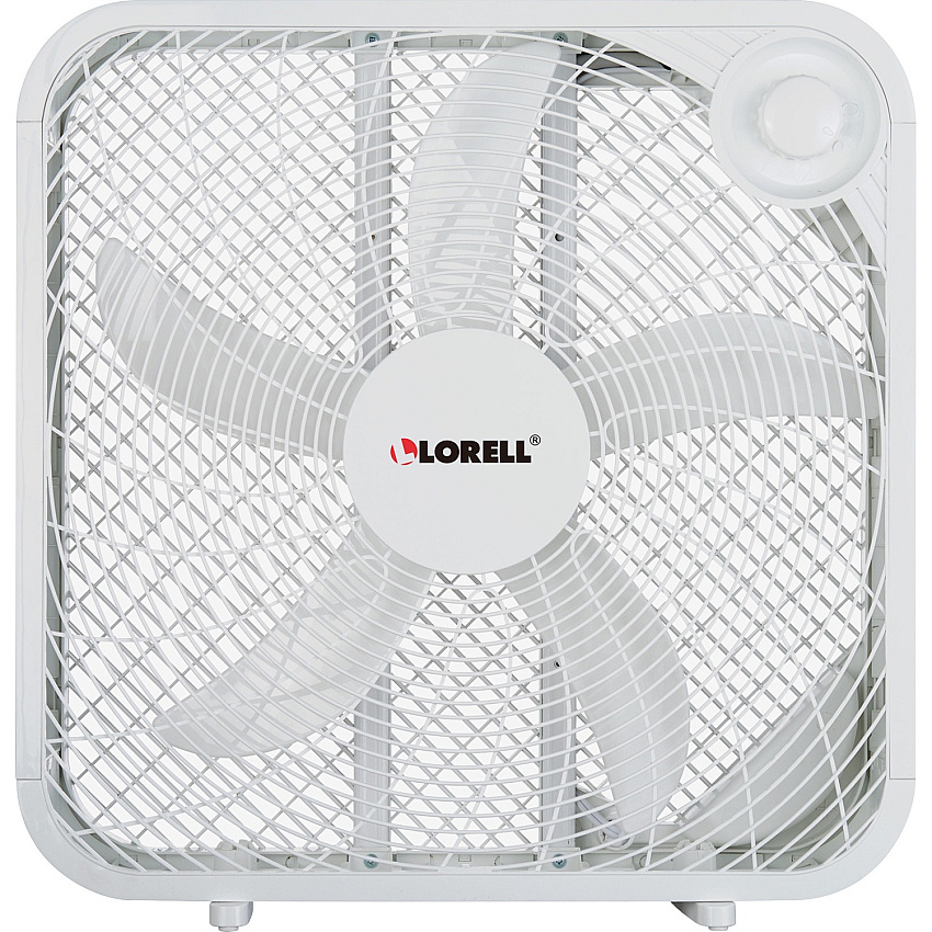 Lorell 3-speed Box Fan 3 Speed - Carrying Handle - 21" Height x 4.1" Width - White (LLR44575)
