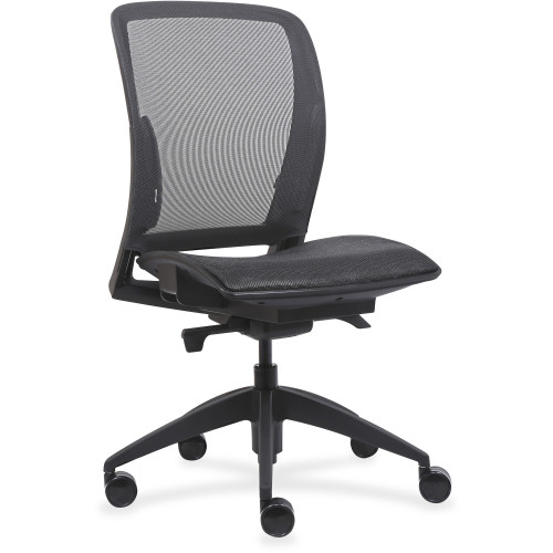 Lorell Mid-Back Chair with Mesh Seat & Back (83106)