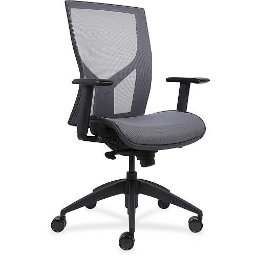 Lorell Mesh High-Back Office Chair with Mesh Seat High Back - Black - 1 Each (LLR83110)