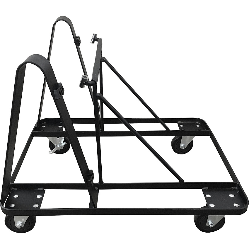 Lorell Stacking Dolly for 4-Leg Stack Chairs Steel - Black - For 10 Devices - 1 Each (LLR99968)