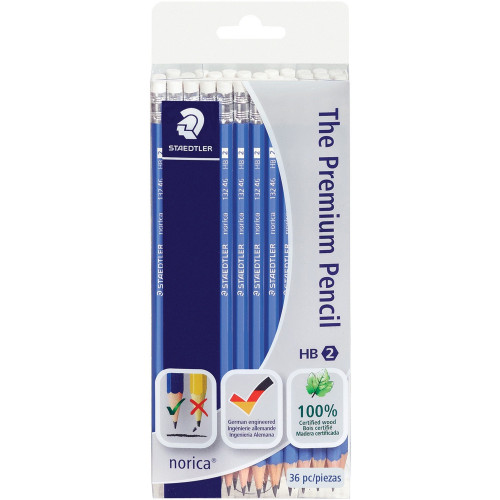 Staedtler norica Vinyl Eraser No. 2 Wooden Pencils (13246CB36)