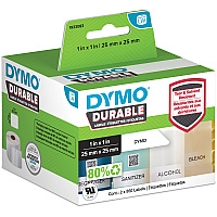 Dymo Multipurpose Label 63/64" Width x 63/64" Length - Square - Direct Thermal - White - Polypropylene - 1700 / Roll - 1 Each (1933083)