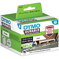 Dymo ID Label 2 21/64" Width x 7 31/64" Length - White - Polypropylene - 170 / Roll - 170 Total Label(s) - 1 Each (1933087)