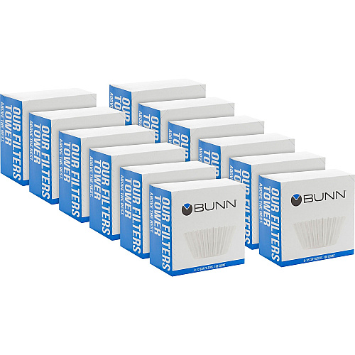 BUNN Home Brewer Coffee Filters 100/Pack - 12 / Carton - White (BCF100CT)