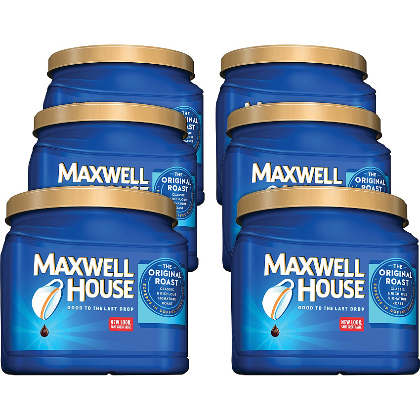 Maxwell House Ground Original Roast Coffee Medium - 30.6 oz - 6 / Carton (04648CT)