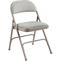 Lorell Padded Folding Chairs Beige Seat Color - Fabric Seat Material - Beige Back Color - Fabric Back Material - Powder Coated Frame Color - Steel Frame Material - 4 / Carton (LLR62533)