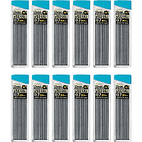 Pentel Super Hi-Polymer Leads 0.7 mm , Medium Point - HB - Black Lead - 30/Tube - 12 / Box (C27HBBX)