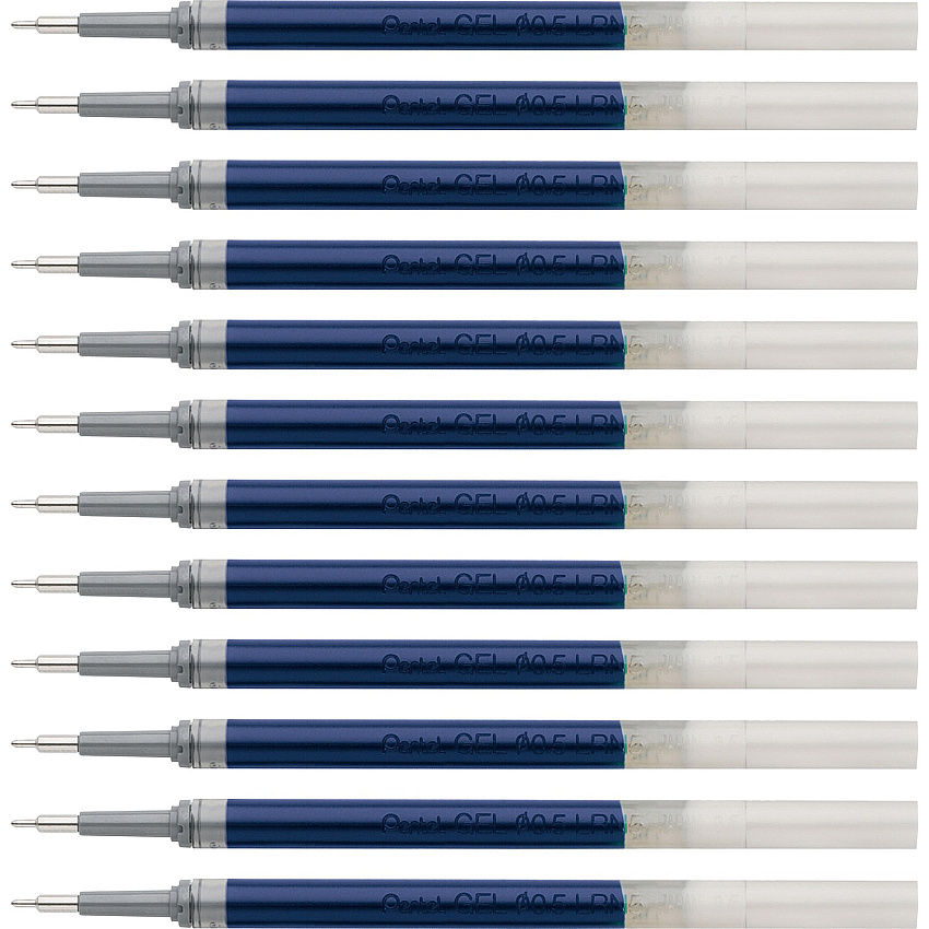 EnerGel Liquid Gel Pen Refill 0.50 mm , Fine Point - Blue Ink - Smudge Proof, Smear Proof, Quick-drying Ink, Glob-free, Smooth Writing - 12 / Box (LRN5CBX)