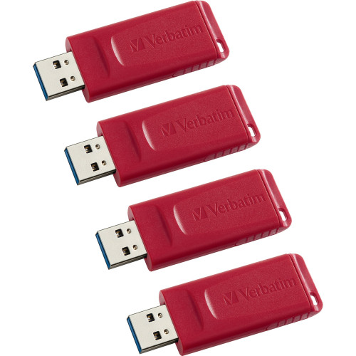 Verbatim 16GB Store 'n' Go USB Flash Drive - 4-pack - Red (96317CT)
